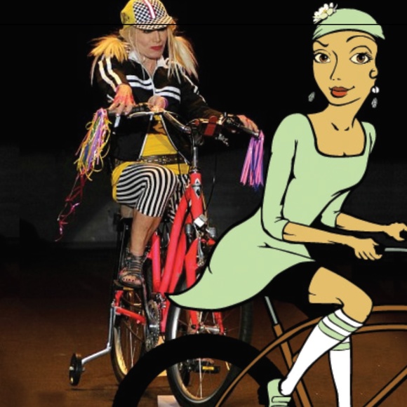 S-XXL Vintage Look Bicycling Tee Dress - Picture 5 of 5